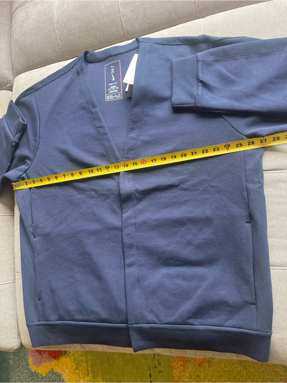 NWT $125 Nike 24.7 ImpossiblySoft Men's Cardigan XL-Tall Navy